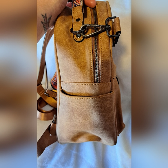 IMITATION SUEDE BACKPACK PURSE - Picture 7 of 14
